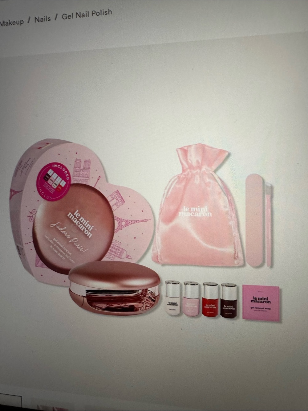 Le Mini Macaron Pink Press-On Nail Kit – Soft Pink Shades